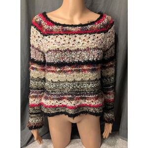 Anthropoligie Sleeping On Snow Sweater Woman's Small Sweater Knit Multicolor